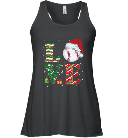 Funny Kid Boys Love Baseball Christmas Ball Santa Hat Gift Women's Racerback Tank Women's Racerback Tank / Black / XS Women's Racerback Tank - FordPhuMy