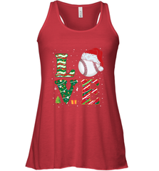 Funny Kid Boys Love Baseball Christmas Ball Santa Hat Gift Women's Racerback Tank Women's Racerback Tank - FordPhuMy