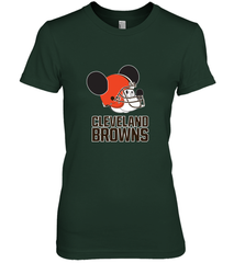 Nfl Cleveland Browns Mickey Mouse Team Women's Premium T-Shirt Women's Premium T-Shirt - FordPhuMy
