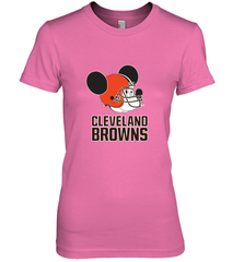 Nfl Cleveland Browns Mickey Mouse Team Women's Premium T-Shirt Women's Premium T-Shirt - FordPhuMy