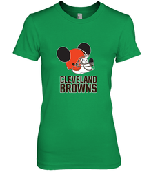 Nfl Cleveland Browns Mickey Mouse Team Women's Premium T-Shirt