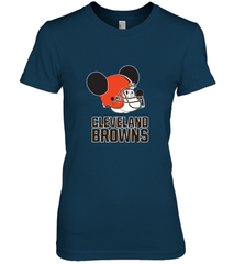 Nfl Cleveland Browns Mickey Mouse Team Women's Premium T-Shirt Women's Premium T-Shirt - FordPhuMy