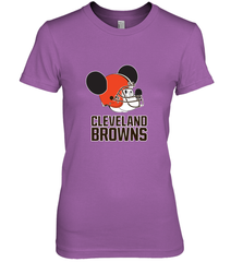 Nfl Cleveland Browns Mickey Mouse Team Women's Premium T-Shirt Women's Premium T-Shirt - FordPhuMy