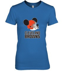 Nfl Cleveland Browns Mickey Mouse Team Women's Premium T-Shirt Women's Premium T-Shirt - FordPhuMy
