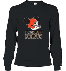 Nfl Cleveland Browns Mickey Mouse Team Long Sleeve T-Shirt