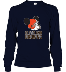 Nfl Cleveland Browns Mickey Mouse Team Long Sleeve T-Shirt