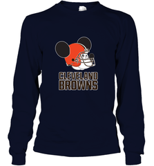 Nfl Cleveland Browns Mickey Mouse Team Long Sleeve T-Shirt Long Sleeve T-Shirt - FordPhuMy