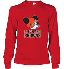 Nfl Cleveland Browns Mickey Mouse Team Long Sleeve T-Shirt Long Sleeve T-Shirt - FordPhuMy