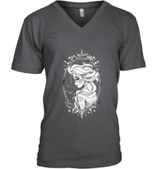 Disney Frozen Elsa Sketch Portrait Snowflakes Men's V-Neck Men's V-Neck - FordPhuMy