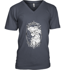 Disney Frozen Elsa Sketch Portrait Snowflakes Men's V-Neck Men's V-Neck - FordPhuMy