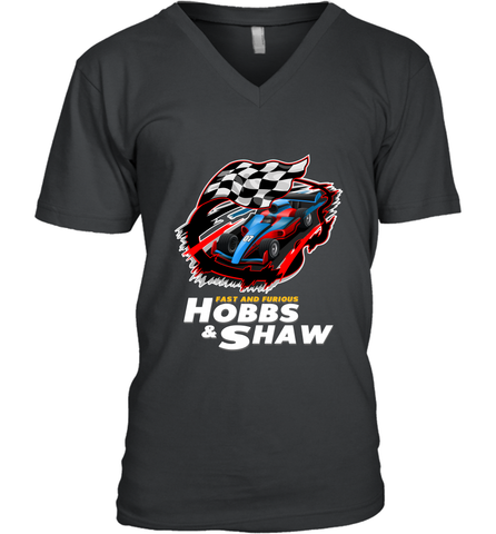 Fast and the furious Hobbs and Shaw Men's V-Neck Men's V-Neck / Black / S Men's V-Neck - FordPhuMy