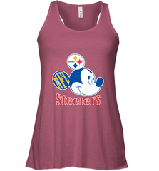 Nfl Pittsburgh Steelers Mickey Team Women's Racerback Tank Women's Racerback Tank - FordPhuMy