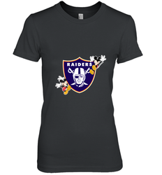 Nfl Oakland Raiders Champion Mickey Mouse Women's Premium T-Shirt