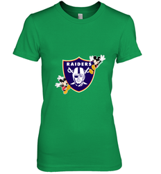 Nfl Oakland Raiders Champion Mickey Mouse Women's Premium T-Shirt