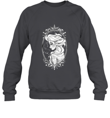 Disney Frozen Elsa Sketch Portrait Snowflakes Crewneck Sweatshirt Crewneck Sweatshirt - FordPhuMy