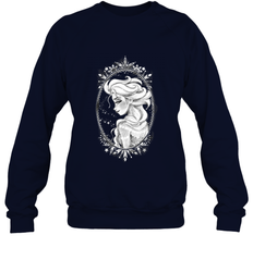 Disney Frozen Elsa Sketch Portrait Snowflakes Crewneck Sweatshirt