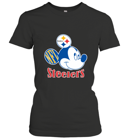 Nfl Pittsburgh Steelers Mickey Team Women's T-Shirt Women's T-Shirt / Black / S Women's T-Shirt - FordPhuMy