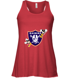 Nfl Oakland Raiders Champion Mickey Mouse Women's Racerback Tank