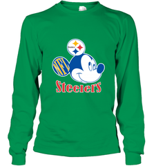 Nfl Pittsburgh Steelers Mickey Team Long Sleeve T-Shirt Long Sleeve T-Shirt - FordPhuMy