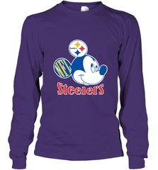 Nfl Pittsburgh Steelers Mickey Team Long Sleeve T-Shirt Long Sleeve T-Shirt - FordPhuMy