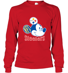 Nfl Pittsburgh Steelers Mickey Team Long Sleeve T-Shirt Long Sleeve T-Shirt - FordPhuMy