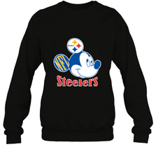 Nfl Pittsburgh Steelers Mickey Team Crewneck Sweatshirt Crewneck Sweatshirt - FordPhuMy