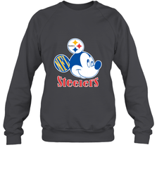 Nfl Pittsburgh Steelers Mickey Team Crewneck Sweatshirt Crewneck Sweatshirt - FordPhuMy