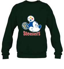 Nfl Pittsburgh Steelers Mickey Team Crewneck Sweatshirt Crewneck Sweatshirt - FordPhuMy