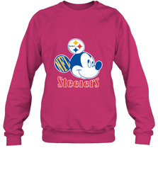 Nfl Pittsburgh Steelers Mickey Team Crewneck Sweatshirt Crewneck Sweatshirt - FordPhuMy