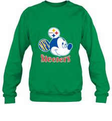 Nfl Pittsburgh Steelers Mickey Team Crewneck Sweatshirt Crewneck Sweatshirt - FordPhuMy