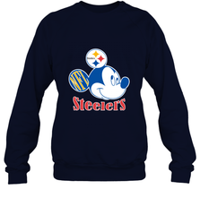 Nfl Pittsburgh Steelers Mickey Team Crewneck Sweatshirt Crewneck Sweatshirt - FordPhuMy