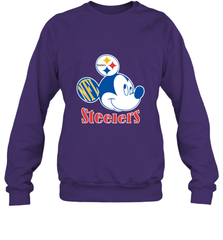 Nfl Pittsburgh Steelers Mickey Team Crewneck Sweatshirt Crewneck Sweatshirt - FordPhuMy