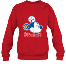 Nfl Pittsburgh Steelers Mickey Team Crewneck Sweatshirt Crewneck Sweatshirt - FordPhuMy