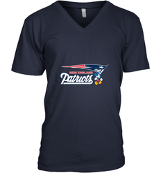 Nfl New England Patriots Champion Mickey Mouse Team Men's V-Neck