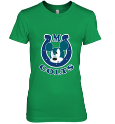 Nfl Colts Champion Mickey Mouse Team Women's Premium T-Shirt