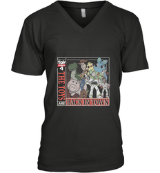 Disney Pixar Toy Story 4 Toys Are Back In Town Men's V-Neck