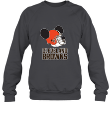 Nfl Cleveland Browns Mickey Mouse Team Crewneck Sweatshirt Crewneck Sweatshirt - FordPhuMy