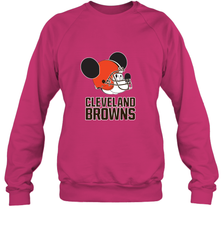 Nfl Cleveland Browns Mickey Mouse Team Crewneck Sweatshirt Crewneck Sweatshirt - FordPhuMy