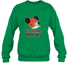 Nfl Cleveland Browns Mickey Mouse Team Crewneck Sweatshirt Crewneck Sweatshirt - FordPhuMy