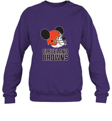 Nfl Cleveland Browns Mickey Mouse Team Crewneck Sweatshirt Crewneck Sweatshirt - FordPhuMy