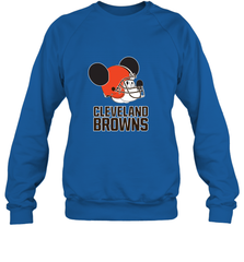 Nfl Cleveland Browns Mickey Mouse Team Crewneck Sweatshirt Crewneck Sweatshirt - FordPhuMy