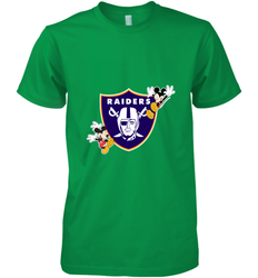 Nfl Oakland Raiders Champion Mickey Mouse Men's Premium T-Shirt
