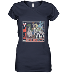 Disney Pixar Toy Story 4 Toys Are Back In Town Women's V-Neck T-Shirt
