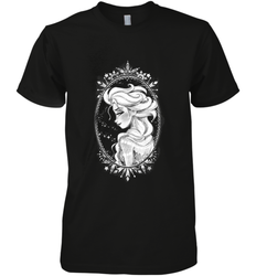 Disney Frozen Elsa Sketch Portrait Snowflakes Men's Premium T-Shirt