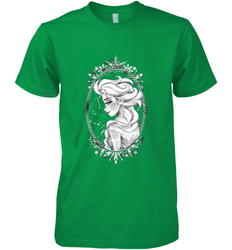 Disney Frozen Elsa Sketch Portrait Snowflakes Men's Premium T-Shirt