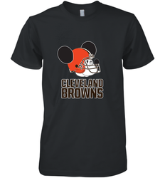 Nfl Cleveland Browns Mickey Mouse Team Men's Premium T-Shirt
