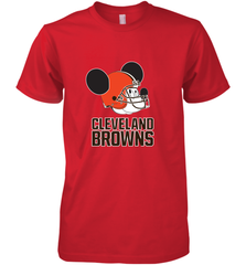 Nfl Cleveland Browns Mickey Mouse Team Men's Premium T-Shirt Men's Premium T-Shirt - FordPhuMy