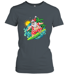 Christmas in July Santa Claus Hawaiian Surfing Gift Surf Women's T-Shirt Women's T-Shirt - FordPhuMy