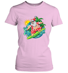 Christmas in July Santa Claus Hawaiian Surfing Gift Surf Women's T-Shirt Women's T-Shirt - FordPhuMy