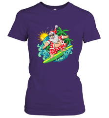 Christmas in July Santa Claus Hawaiian Surfing Gift Surf Women's T-Shirt Women's T-Shirt - FordPhuMy